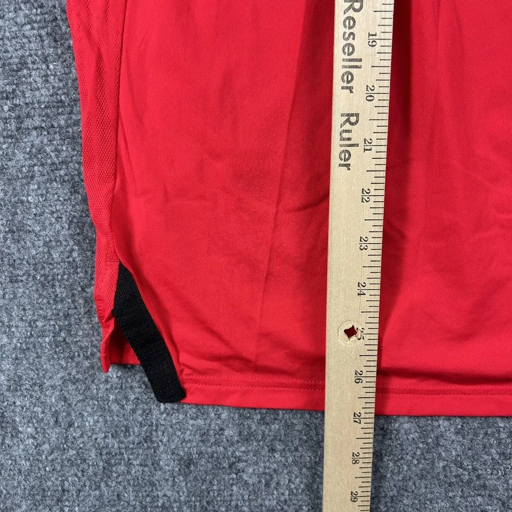 Adidas Shirt Mens Medium Red D4T INT Tee Training Lightweight‎ Athletic Top